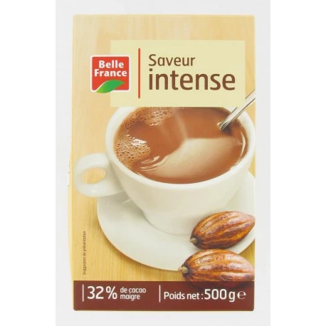 浓味巧克力粉 32% 低脂可可 500 克。 - BELLE FRANCE