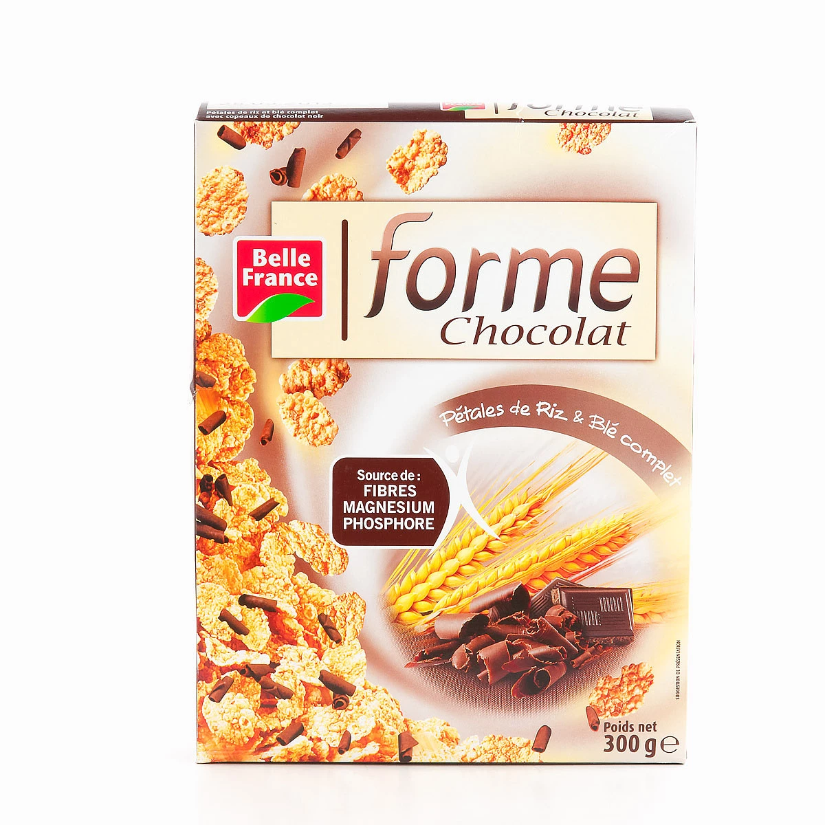 Dark Chocolate Petal Shape Cereals 300g - BELLE FRANCE