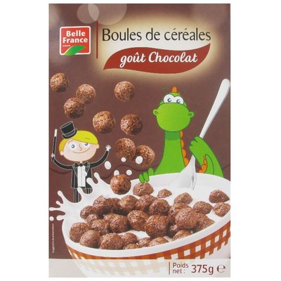 Boule De Cereales Gout Chocolat Bf Etui 375 G - BELLE FRANCE
