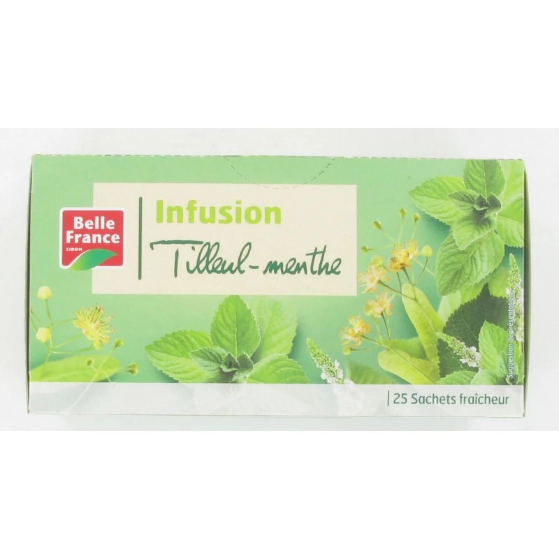 Lime-mint infusion X25 - BELLE FRANCE