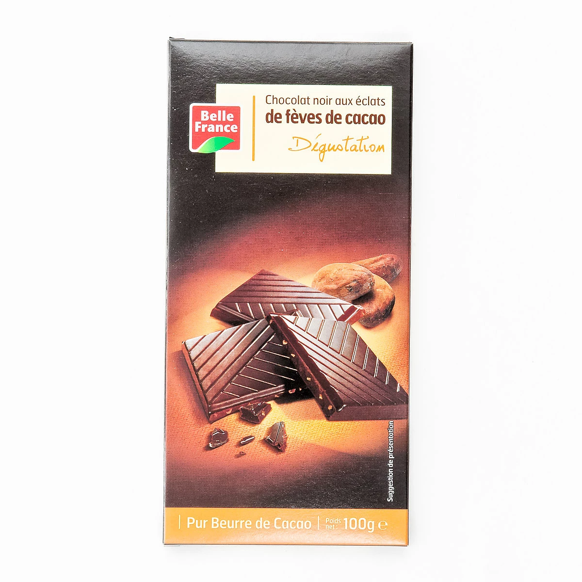 Fave Di Cacao Degustate Al Cioccolato Fondente 100g - BELLE FRANCE
