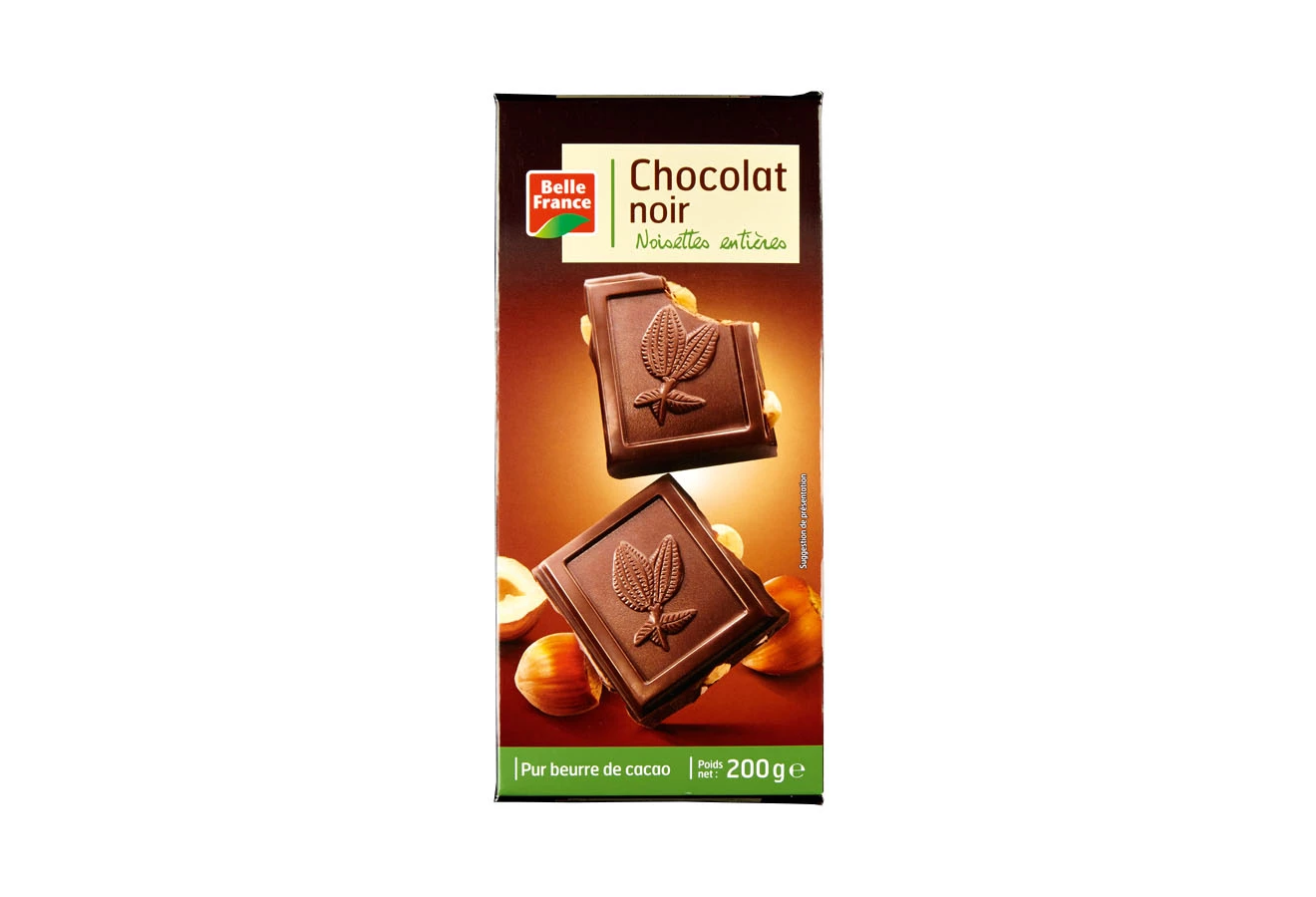 Nocciole Intere Al Cioccolato Fondente 200g - BELLE FRANCE