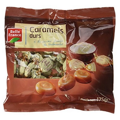 Caramel Dur A La Creme Fraiche  Sachet 175 G - REFS.SANS MARQUE
