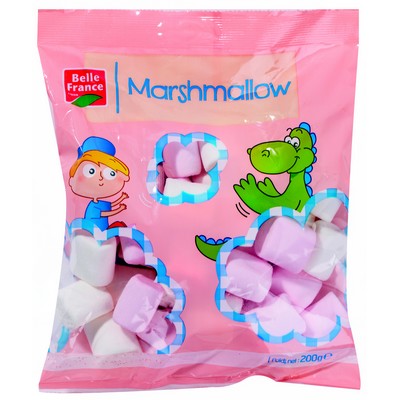 Marshmallow Cubes Arome Vanille  Sachet 200 G - BELLE FRANCE