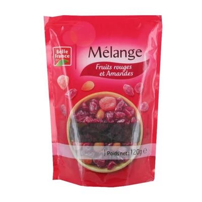 Mixture of red fruits and almonds 120g - BELLE FRANCE
