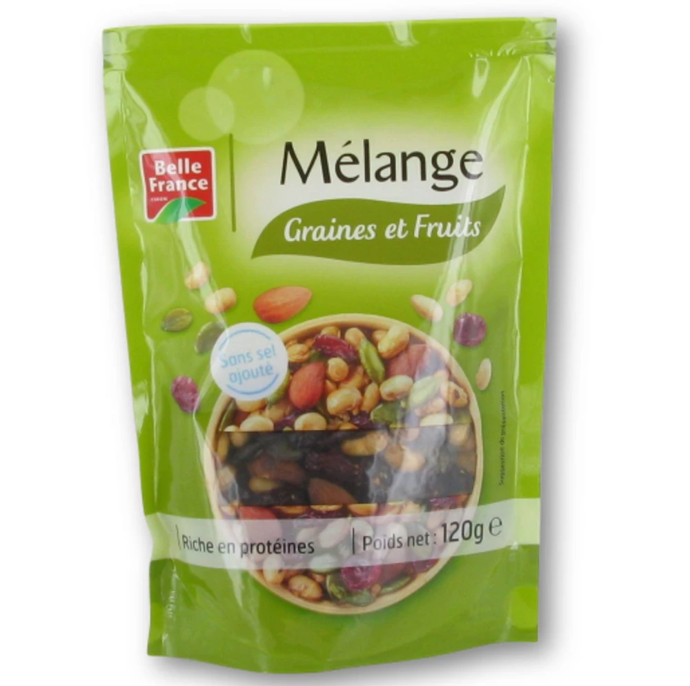 Mixture of seeds and fruits 120g - BELLE FRANCE