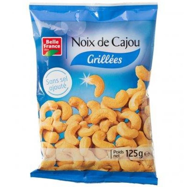 Grilled cashews without salt added 125g - BELLE FRANCE
