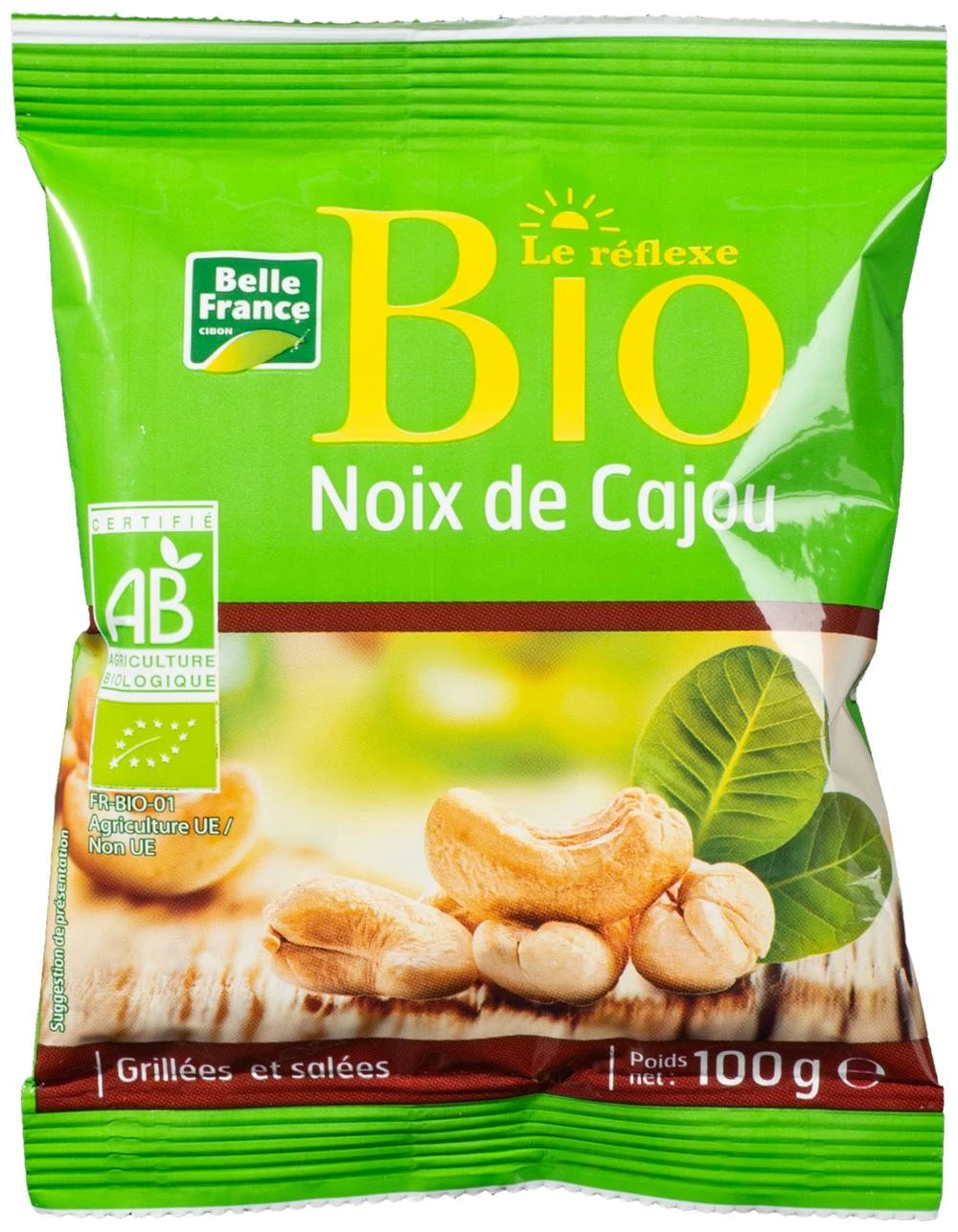 Organic Cashew Nuts 100g - BELLE FRANCE