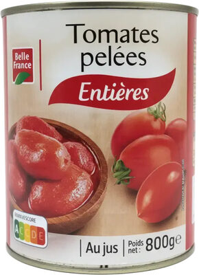 Tomates Pelées Entières Belle France 800g - BELLE FRANCE