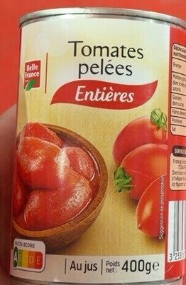 Tomates Pelées Entières Belle France 400g - BELLE FRANCE
