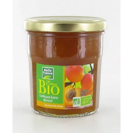 Le Réflexe Organic Extra Apricot Jam 370g - BELLE FRANCE