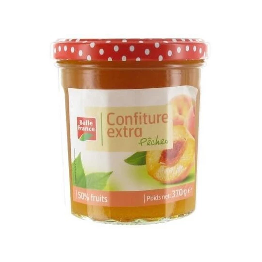 Confettura Extra di Pesche 370g - BELLE FRANCE