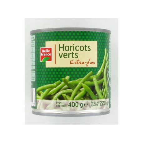 Haricots Vrts Extra Fins 400g - BELLE FRANCE