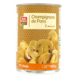 Sliced ​​Button Mushrooms 400g - BELLE FRANCE