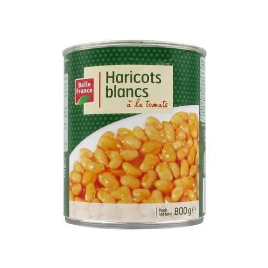 White beans with tomato 800g - BELLE FRANCE