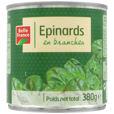 Epinards Banches 380g - BELLE FRANCE