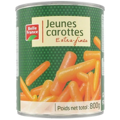 Carottes Extra Fines 800g - BELLE FRANCE