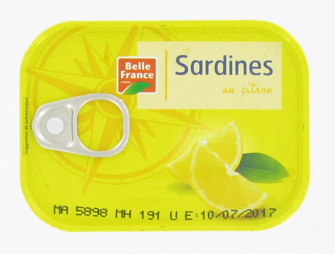 Lemon Sardines 135g - BELLE FRANCE