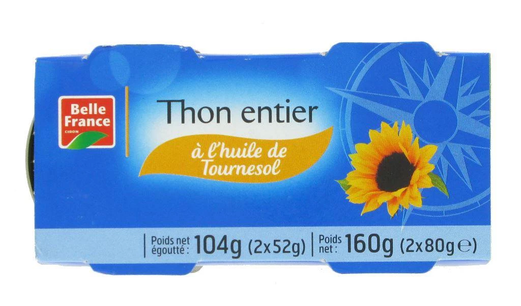 Tuna in Sunflower Oil 2x80g - BELLE FRANCE