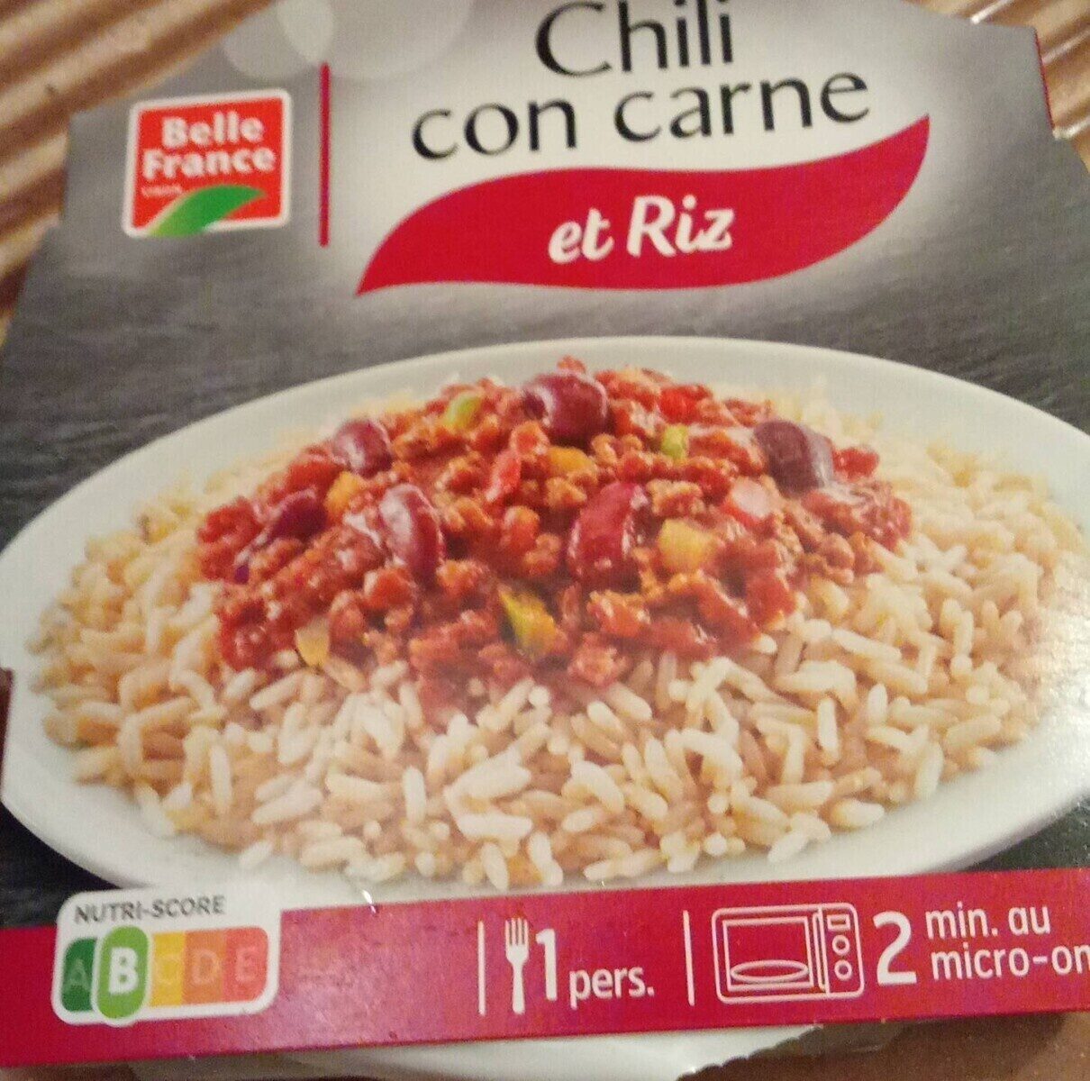 Bq300g Chili Carne+riz Bf - BELLE FRANCE