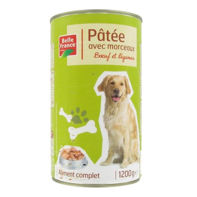 牛肉と野菜のパテ 犬用 1200g - BELLE FRANCE