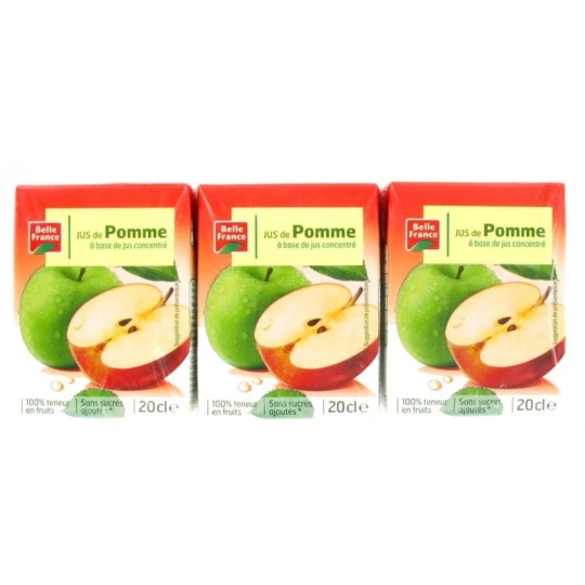 Apple juice based on 6x20cl concentrate - BELLE FRANCE