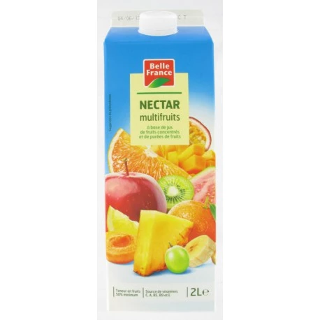 Concentrate-Based Multifruit Nectar 2l - BELLE FRANCE