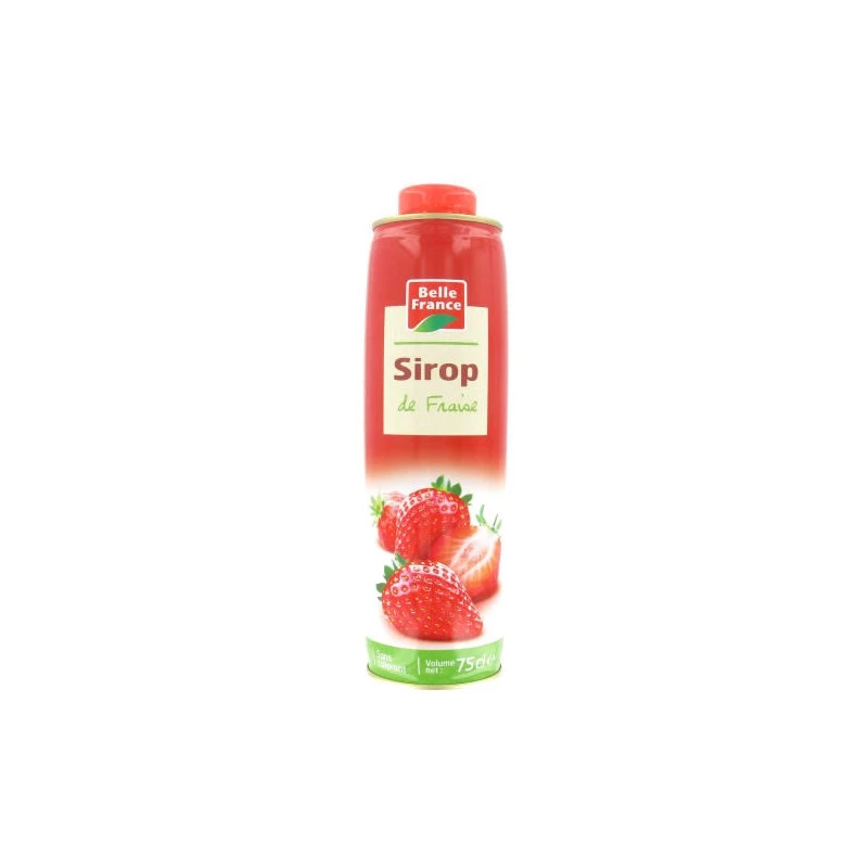 75cl strawberry syrup - BELLE FRANCE