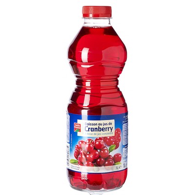 Boisson Au Jus De Cranberry  Bouteille Pet 1 L - BELLE FRANCE