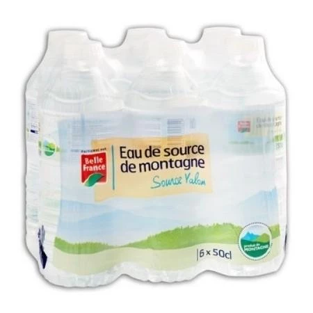 6x50cl mountain source water - BELLE FRANCE