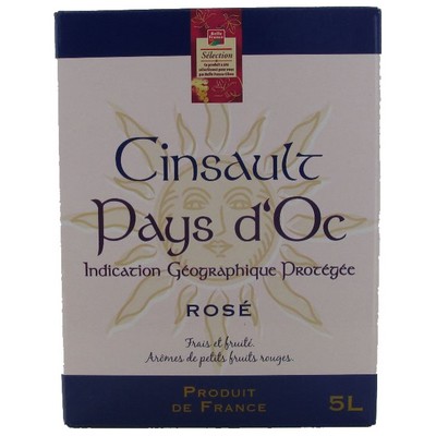 Pays D Oc Cinsault Rose Bf Bib 5 L
