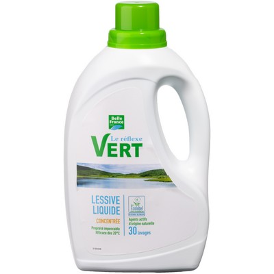 1.50l  Lessive Liquide Concentrée Ecolabel - 30 Lavages - BELLE FRANCE