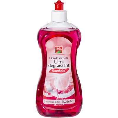 Ultra degrading raspberry 500ml dishwashing liquid - BELLE FRANCE