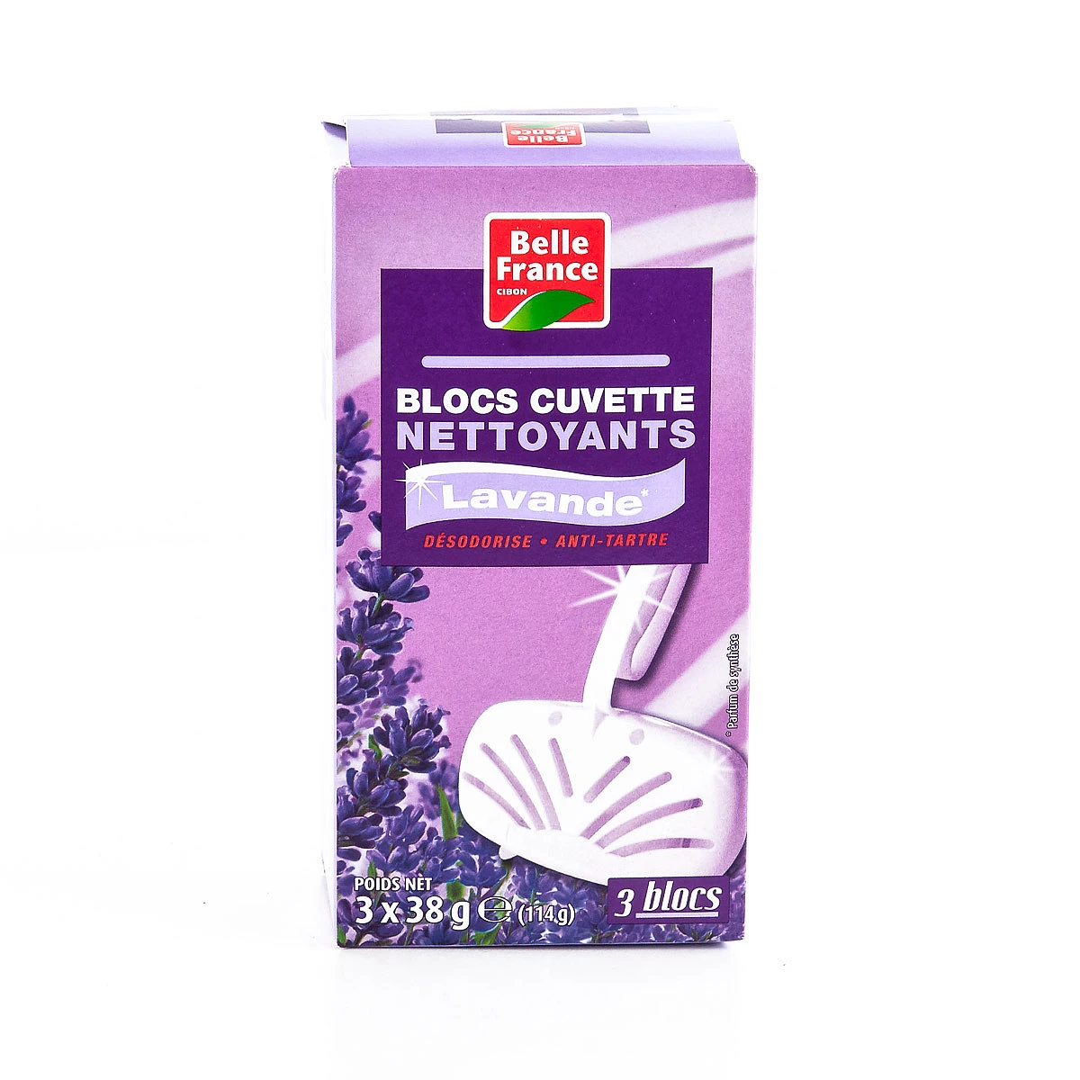 Lavender Toilet Block 3x38g - BELLE FRANCE