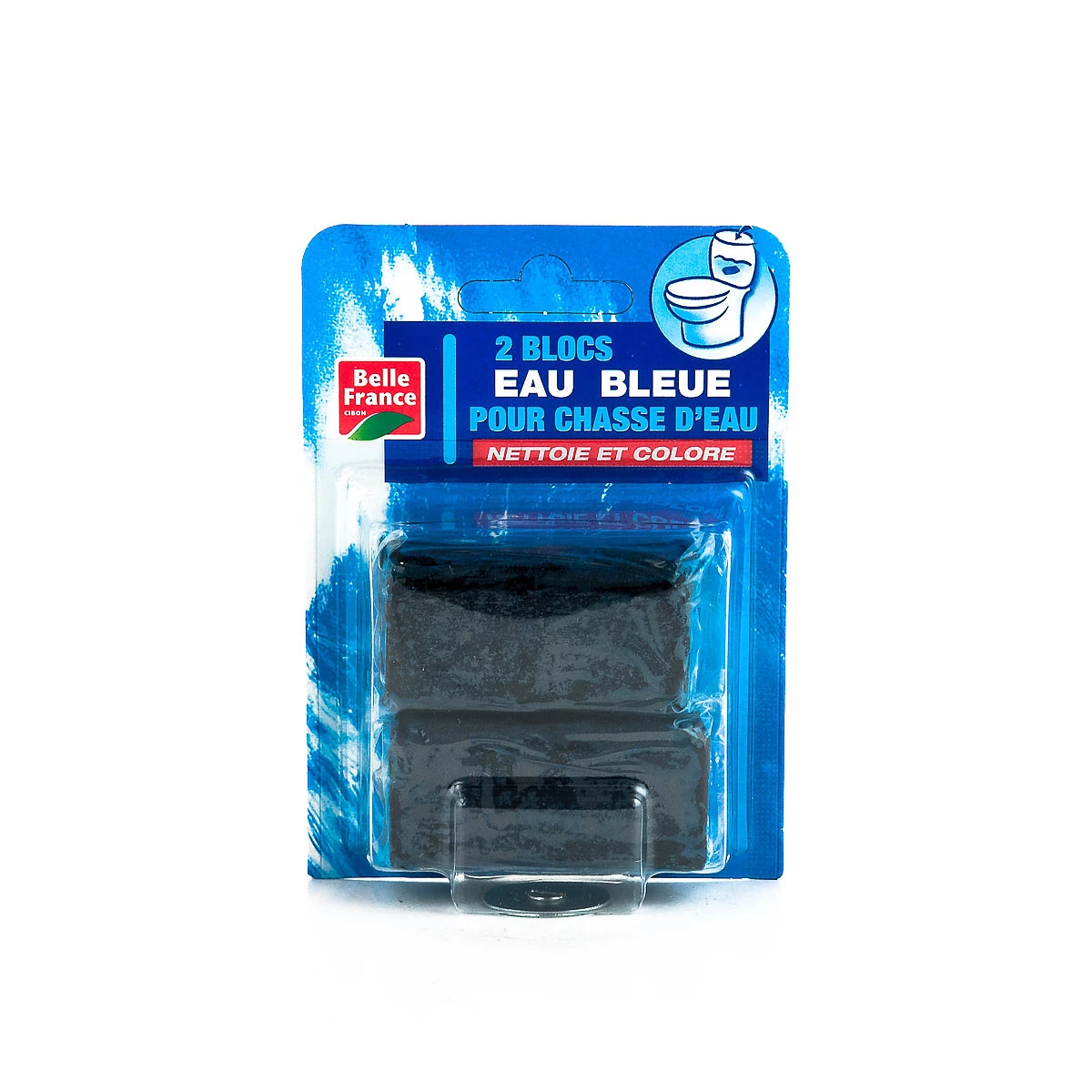 Bloque de descarga de agua azul 2x50g - BELLE FRANCE