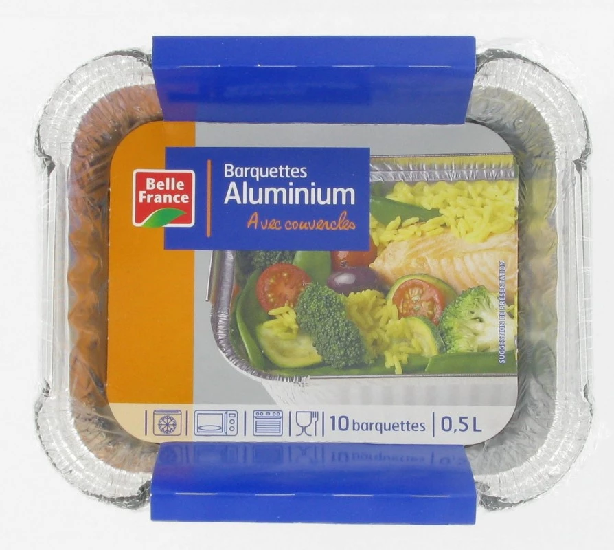 Barquette Aluminium 10*0.5l - BELLE FRANCE