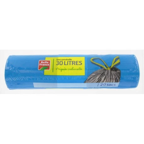 Trash Bags With Ties 20*30l - BELLE FRANCE