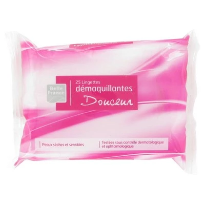 Sensitive Skin Makeup Remover Wipes X25 - BELLE FRANCE