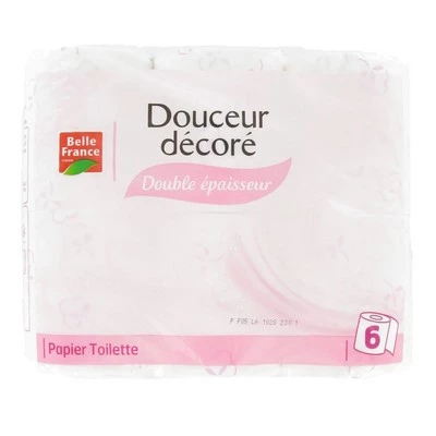 Softness Decorated Toilet Paper X6 - BELLE FRANCE