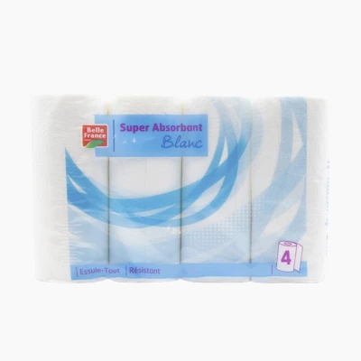 All White Wiper x 4 Rolls - BELLE FRANCE