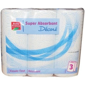 All Decorated Wipes x 3 Rolls - BELLE FRANCE