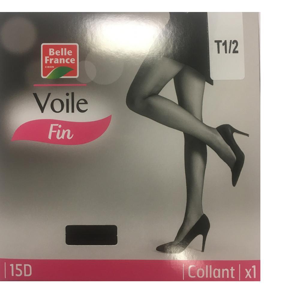 Collant Voile Elasthanne 15 Den Noir T4