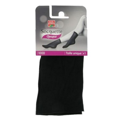 Socquette Opaque 100d Noir Taille Unique