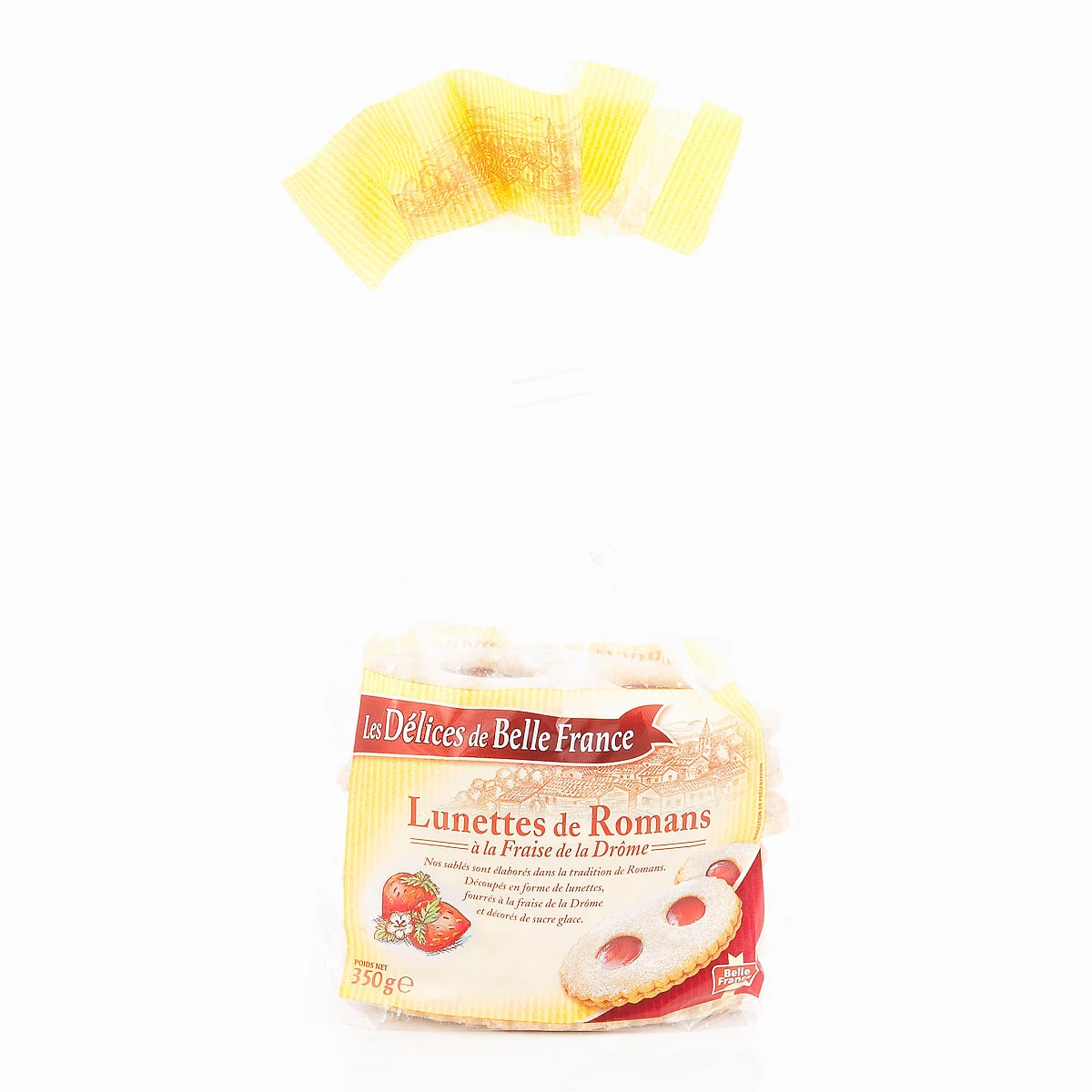 Strawberry Novel Glasses 350g - Les DÉlices De Belle France