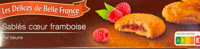 Biscuit Sablé Au Beurre Fourré Framboise Dbf Boîte 100g - BELLE FRANCE