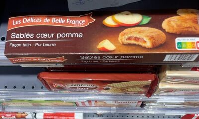 Biscuits Sablés Fourrés à La Pomme Dbf 100g - BELLE FRANCE