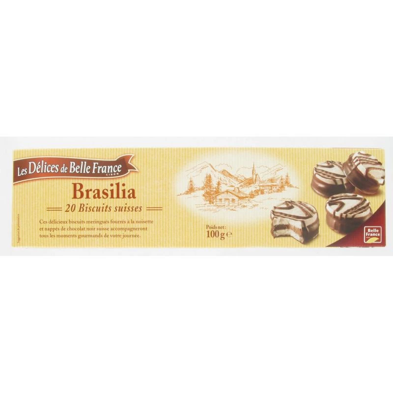 Brasilia Swiss Biscuits X 20 100g - Les DÉlices De Belle France