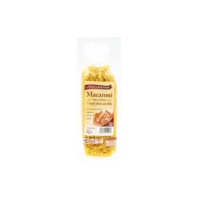 Pasta Alsaziana Maccheroni All'uovo 250g - BELLE FRANCE