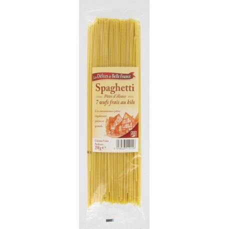 Pasta de espaguete da Alsácia com ovos 250g - BELLE FRANCE