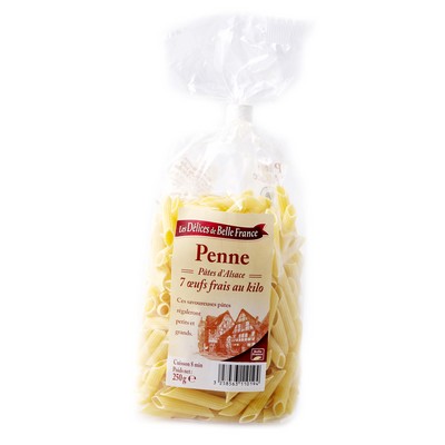 Pate Alsace Penne Aux Oeufs D Sachet 250 G - BELLE FRANCE